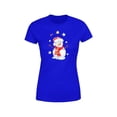 thumbnail image 2 of Playera Blusa Con Estampado De Muñeco De Nieve Navidad Color Azul Talla Mediana Marca Emil SaEs, 2 of 4