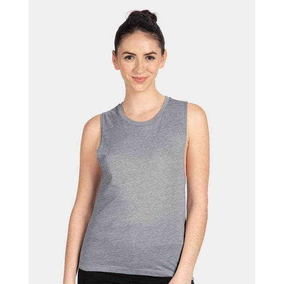 Next Level - Women’s Festival Muscle Tank - 5013 - Heather Grey - Size: XS
