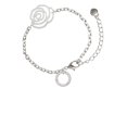 thumbnail image 2 of Delight Jewelry Silvertone Hermana Eternity Ring Silver-tone Flower Link Chain Bracelet, 6.75"+2" Extender, 2 of 4