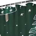 thumbnail image 3 of Dark Green Christmas Tree Pattern Shower Curtain 72"x84" ,Bathroom Decorative Shower Curtains Set with 12 Hooks,Modern Waterproof Washable Shower Curtain, 3 of 6