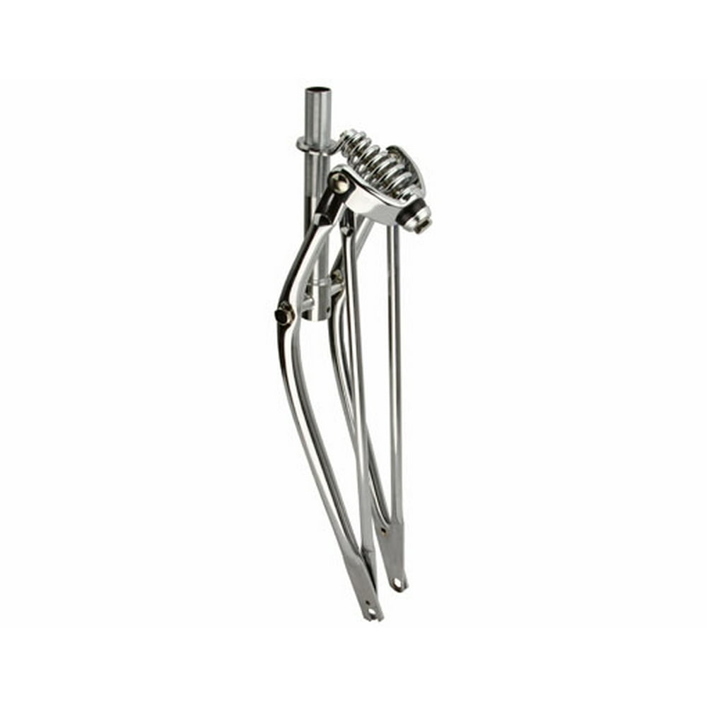 24" Classic Spring Fork 1" Chrome. Bike fork, bicycle fork, lowrider