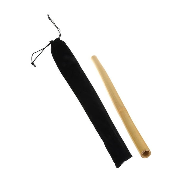 Palo de masaje de bambú, herramienta de masaje, rodillo de bambú portátil, masaje Gua Sha 42x2cm con bolsa