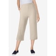 thumbnail image 2 of Woman Within Plus Size Petite Fineline Stretch Denim Pull-On Capri Jeans, 2 of 5