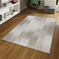 thumbnail image 1 of 3 x 5 ft. Oksana Sand & Ivory Quick Dry Striped Distressed Indoor & Outdoor Rectangle Area Rug, 1 of 1
