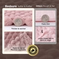 thumbnail image 3 of Manta Bedsure tamaño king, 274 x 229 cm, color rosa supersuave, 3 of 8