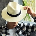 thumbnail image 3 of Sombrero de paja con cinta para el sol para hombre y mujer, sombrero de paja para fiesta al aire libre, pícnic, gorra de lavabo, venta al por mayor, 3 of 4