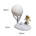 thumbnail image 3 of Astronauta Luna Luz nocturna Recargable Astronauta Adornos Atenuación continua (G) Likrtyny Para estrenar, 3 of 6