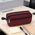 thumbnail image 7 of Under $1 Pencil Case Large Capacity Pencil Pouch Corduroy 3 Layer Pencil Box Pen Bag Stationery Organizer for College Office Desk Supplies by PALIFEUR, 7 of 7