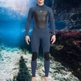 thumbnail image 4 of LOVIVER Premium 3mm Wetsuit Thermal Back Zip Scuba Swimsuit XXL Gray XXL Man, 4 of 7