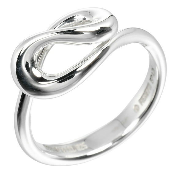 Pre-Owned Tiffany & Co. Wave Ring, size 9, 925 silver, approx. 3.2g (Good)