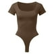 thumbnail image 5 of Body de mujer con cuello cuadrado y canalé - Ropa de yoga sin espalda, material de poliéster, diseño sexy para la playa/vacaciones, tallas S-L (detalles de busto/longitud), 5 of 5
