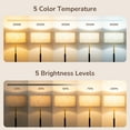 thumbnail image 3 of EDISHINE 65 inch Mid-Century Modern Floor Lamps for Living Room, Retro Floor Lamps with Remote, Contemporary Wooden Standing Lamp with Foot Switch, LED Bulb Included, 3 of 9