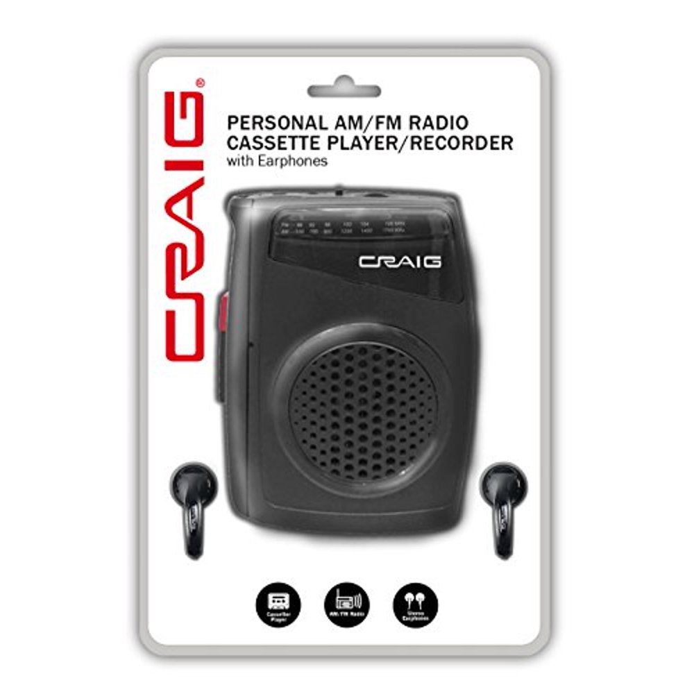 craig cs 2304 personal am/fm radio cassette player/recorder with