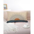 thumbnail image 4 of Bohemian Sunrise Sunset Pillow Covers 12x20 Inch- Horizontal Sunset Sunrise Abstract Throw Pillow Covers- Retro Chic Lumbar Cushion Case for Couch, Sofa- Decorative Boho Hippie Aesthetic Pillowcase, 4 of 5