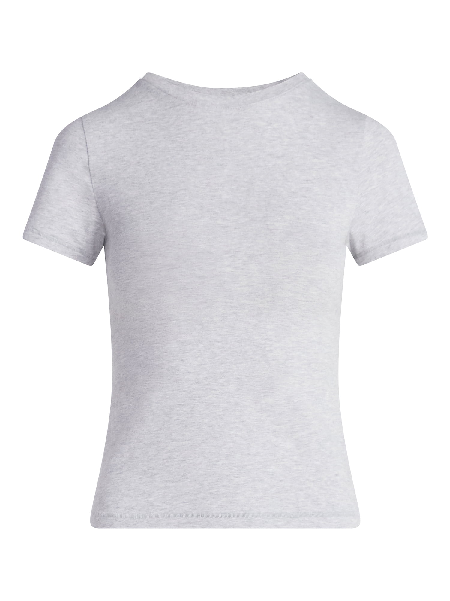 Scoop Women’s Stretch Cotton Blend Baby Tee with Short Sleeves, Sizes XS-XXL