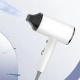 thumbnail image 5 of Professional Ionic Hair Dryer 800W Compact Travel Blow Dryer with Removable Nozzle for Fast Styling and Frizz Control, Ideal for Home and Salon Use(White),Ccwuwei, 5 of 9