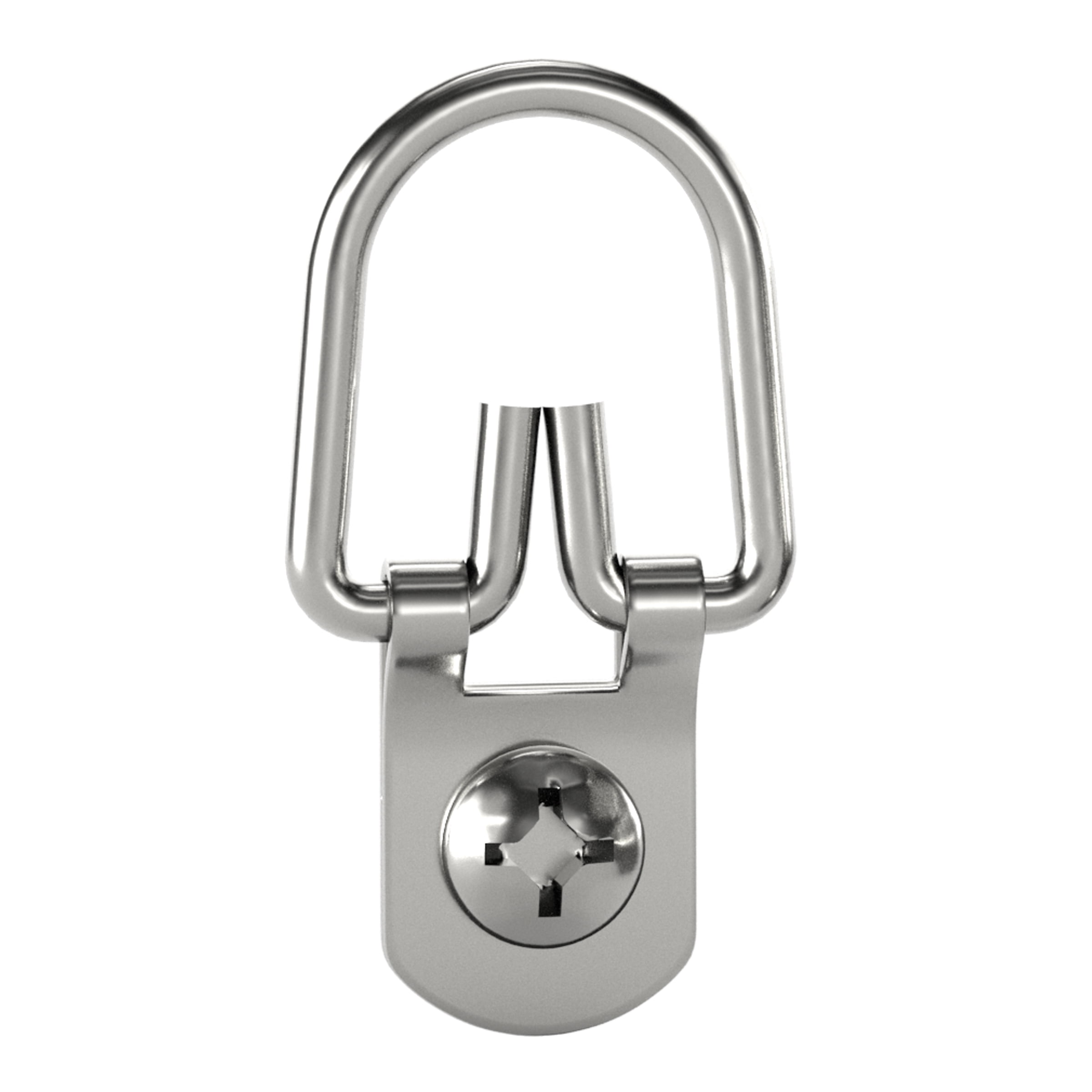 (6 pack) Ook D-Ring Picture Hanger, Frame Hanger, Small, Steel, Zinc Finish, Silver, 14 pack