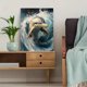 thumbnail image 5 of Qisvanset Framed Canvas Wall Art 12x16 Inch Dolphin Ocean Marine Life Beach House Wall Art, 5 of 5