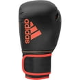 thumbnail image 5 of Adidas Adult Wear-Resistant Boxing Gloves for Sparring, BLACK & RED, 16 oz, 5 of 6