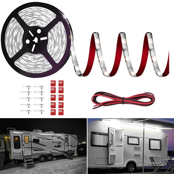 Luces de toldo Vbakor para autocaravanas, 12 V, 6 m, impermeables, para autocaravana