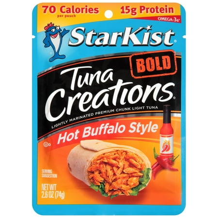 (4 Pack) StarKist Tuna Creations Bold, Hot Buffalo Style, 2.6 Ounce
