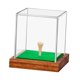 thumbnail image 2 of Caja de exhibición de pelotas de golf de acrílico con soporte para tee, vitrina transparente con base de madera para auriculares, joyería de recuerdo, 2 of 9