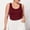 *Wine, variant on ClodeEU Women's Plus Size Solid Color U Neck Lace Trim Spaghetti Strap Sleeveless Tank Top ,Casual Camisole Coffee,Womens Plus XXXXXL