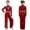 Burgundy, variant on Lyrical Dance Unitard for Girls Long Sleeve Mesh Sequins Jumpsuit Wide Leg Pants Romper Black 16