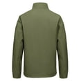 thumbnail image 2 of Little Donkey Andy Men's Waterproof Fleece Lined Jacket, Warm Windproof Golf Windbreaker With Pockets (Olive Green M), 2 of 7