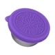 thumbnail image 1 of Zhuge Juego de 3 recipientes para aderezo de ensalada, recipientes para salsa a prueba de fugas de acero inoxidable de 1,7 oz con tapas, mini recipientes reutilizables para salsa (morado), 1 of 5