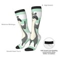 thumbnail image 4 of Rateoe Cute Raccoon Pattern Women’s Knee High Crew Socks,Trouser Socks Comfortable, Breathable, Moisture-Wicking and Soft, 4 of 6