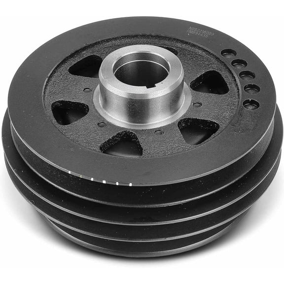 A-Premium Engine Harmonic Balancer Crankshaft Pulley Compatible with Nissan Frontier 1998-2004, Xterra 2000-2004, L4 2.4L, Replace# 123033S500, 123039WA0A