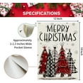 thumbnail image 5 of Merry Christmas Garden Flag 12.5x18 Double Sided Trees Small Burlap Winter Holiday Yard Outdoor Decoration, 5 of 6