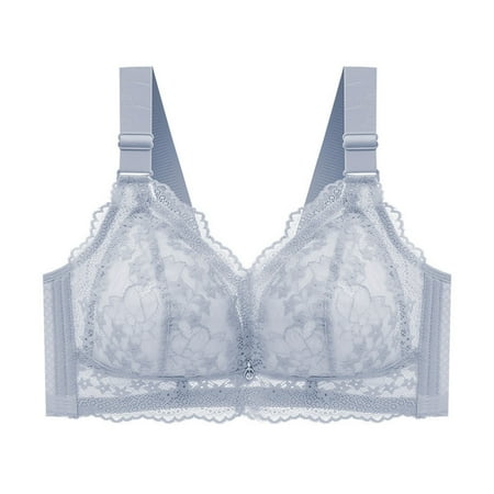 LLYWEY No Metal Bras for Women on Sale Wireless Bralette Ladies T-Shirt Bra Style-1210 Women s Plus Lift Bra Feature Adult Female Training Sports Bras Blue 38BC