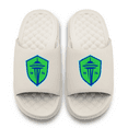 thumbnail image 2 of Unisex ISlide Cream Seattle Sounders FC Primary Motive Slide Sandals, 2 of 5