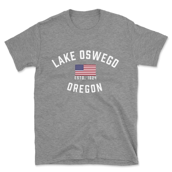 Lake Oswego Oregon Patriot Men's Cotton T-Shirt