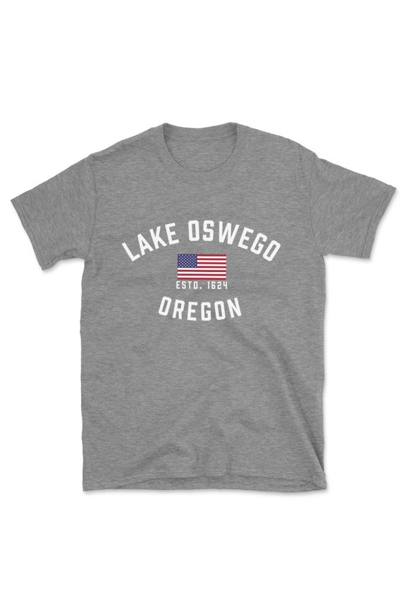 Lake Oswego Oregon Patriot Men's Cotton T-Shirt