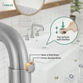 thumbnail image 6 of PARLOS 2-Handle Widespread Bathroom Sink Faucet , Brushed Nickel, 6 of 10