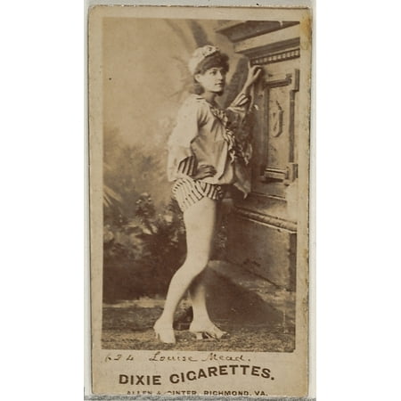 624 Series - Card 624 Louise Mead from the Actors and Actresses series (N45 Type 7) for Dixie Cigarettes Poster Print (18 x 24)