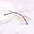 thumbnail image 4 of +1.0~-4.0 Ultralight Metal Frameless Frame Reading Glasses Presbyopia Eyeglasses Far Sight Eyewear Anti Blue-ray BLACK STRENGTH +3.50, 4 of 8