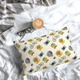 thumbnail image 6 of Kdxio Cotton Pillow Cases 16"x24" Pillowcases,Soft and Breathable Bedroom Pillow Cases-Travel Elements, 6 of 8