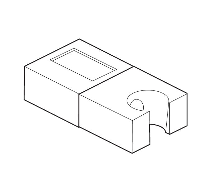 Delta Slide Mechanism Contemporary Slide Bar Champagne Bronze