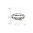 thumbnail image 6 of Gem & Harmony Ladies or Mens Chisel 4mm Comfort Fit Titanium Wedding Band Ring for Women, 6 of 7