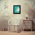 thumbnail image 4 of Fab Funky 12x14 Black Modern Framed Museum Art Print Titled - Contrasting Crab in Turquoise b, 4 of 5