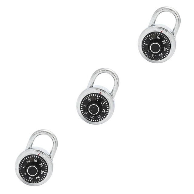 Scienceny Rotary Padlock Zinc Alloy Digital Code Password Lightweight Security Cabinet Padlocks Portable Locks Lock Anti-theft Combination Type1 NO1 Scienceny CBP584581