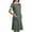 Dark Gray, variant on 2025 Nurse Dress Women Scrub Uniforms Housekeeping Work Dresses Button Down Lapel Short Sleeve Dress with Pockets