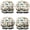 Cartoon Construction Vehicles-1, variant on Shower Caps,Cartoon Construction Vehicles Cones Gray Pattern Waterproof Shower Cap for Women 4 Pieces,Double Reusable Hair Cover for Shower PEVA Elastic Stretch Hem