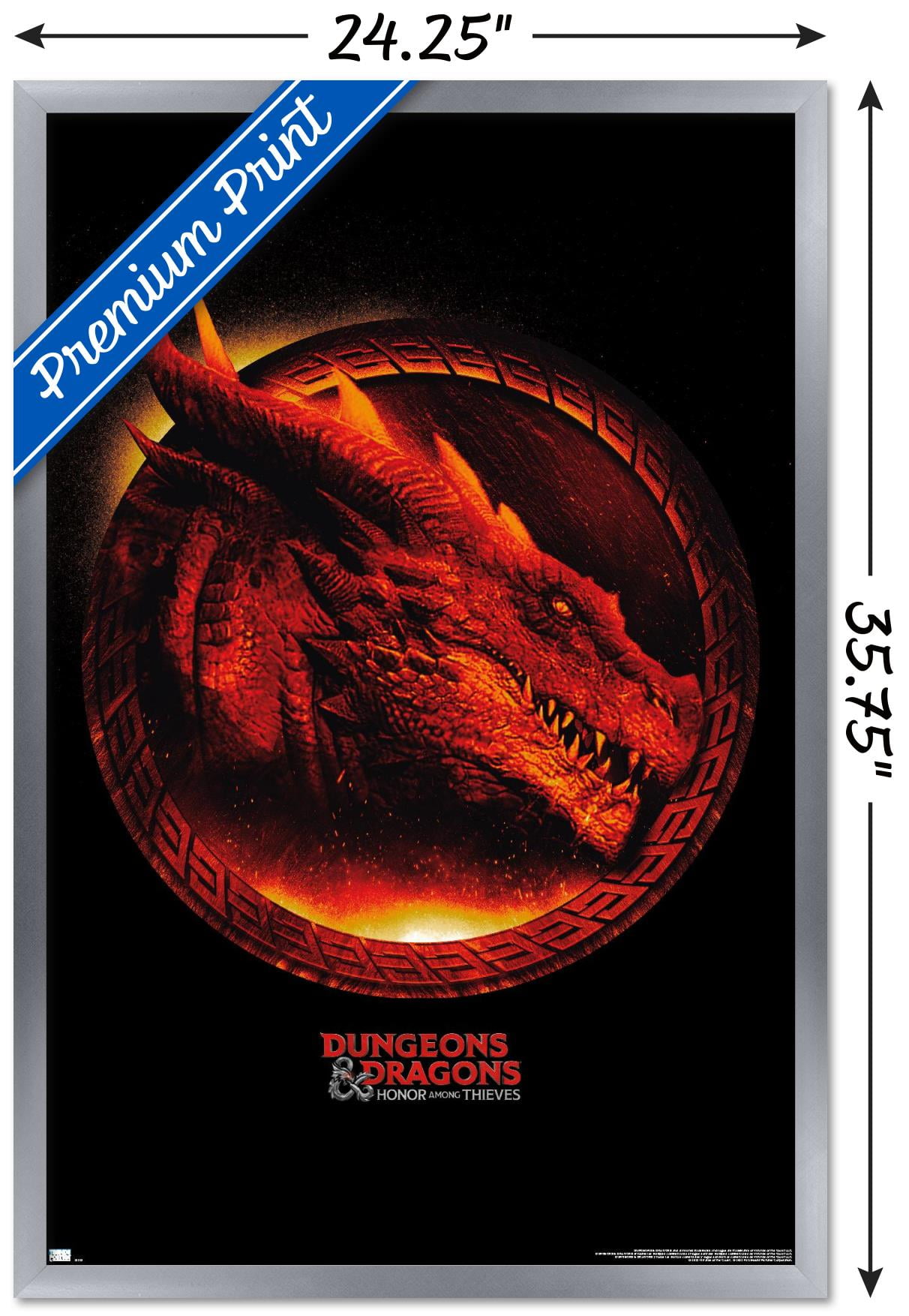 Dungeons And Dragons - Honor Among Thieves - Dragon Wall Poster, 22.375" x 34" Framed