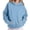 #03 Sky Blue 【Mix & Match Your Daily Essentials】, variant on Women's Oversized Hoodies Sweatshirts Pullovers Long Sleeve Fleece Fall Winter Loungewear with Pocket Casual Streetwear Travel Outfits Fashion Essential Gift for Women | Aestivo,Green M