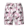 thumbnail image 4 of Lsque Mens Swim Trunks Pineapple Flamingo Pattern - Bathing Suit Compression Liner - Beach Swim Shorts Swimwear - (S-3XL) - Stretch Quick Dry -X-Large, 4 of 9